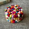 1Pc Handmade Felt Mat, Small Coaster, Thermal Insulation Mat, Colorful Felt Mat, Embroidered Coaster, Thermal Insulation Placemat