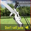 Aluminum Alloy Telescopic Pole and Pruner with High Branch Saw for Tree Pruning.