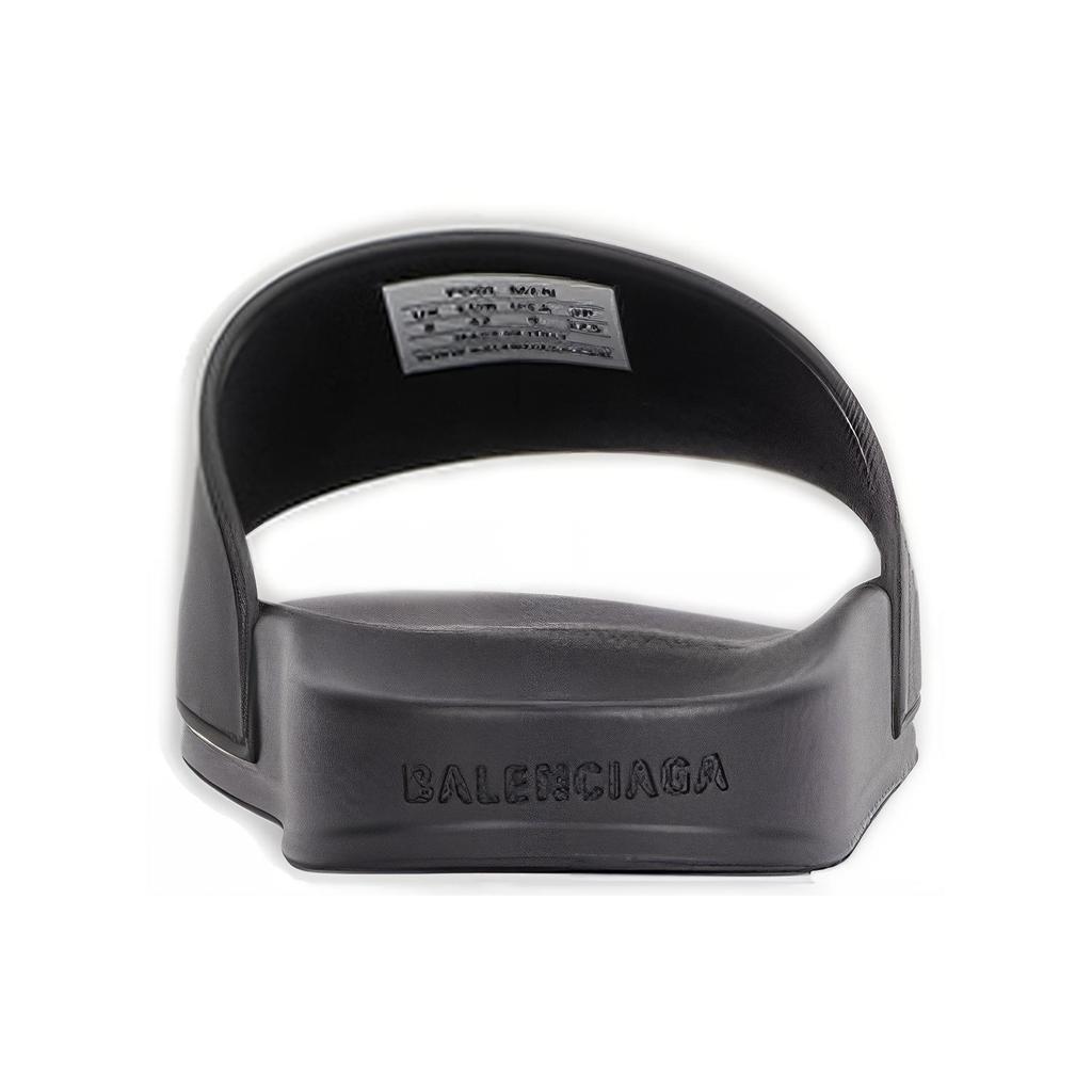 (WMNS) Balenciaga Pool Slides 'Black Glow' Women's 656434W1S861073
