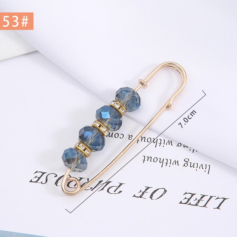 Pearl Anti-Exposure Brooch: Women's Waist-Cinching Pin & Clothing Decoration