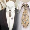 English Gentleman Style Women Necktie Formal Business Ties Metal Rhinestone Necktie Men Ties