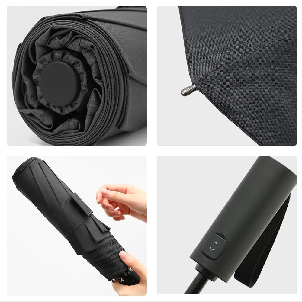 Folding shape automatic opening and water wind 8 large folding rainy season typhoon umbrella, memory, closing, repellent, resistant, ribs, one-touch,