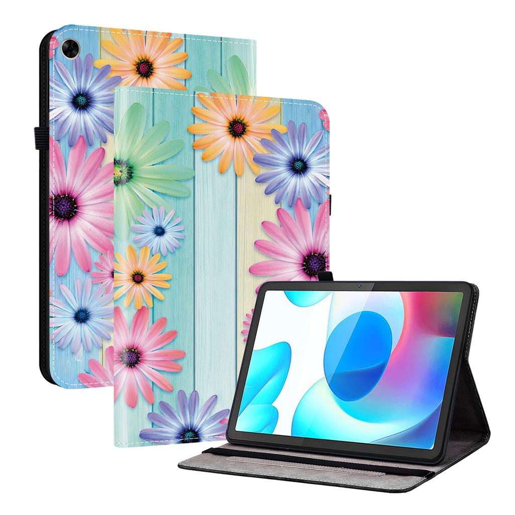 PU Leather Tablet Case for Realme Pad- 11 Styles! Durable, with 2 Stand Slots, Pencil Holder & Card Slots, Flexible TPU Back Cover