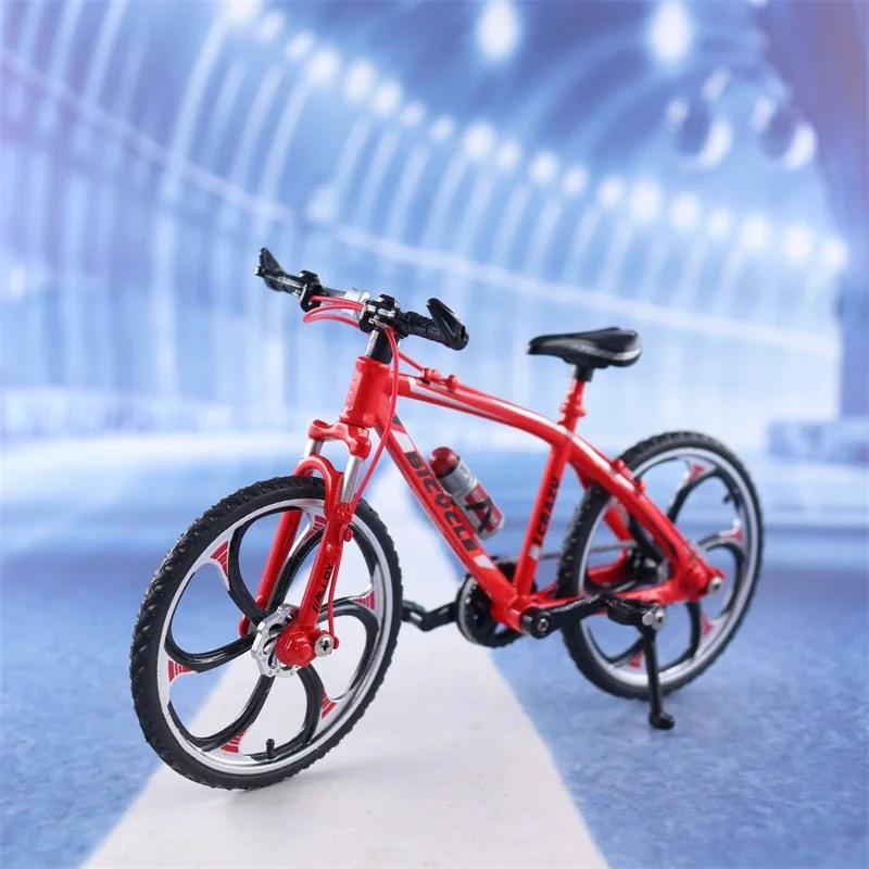1:10 Mini Model Alloy Bicycle Toy Finger Mountain Bike Pocket Diecast Simulation Metal Racing Funny kids Toys For Children