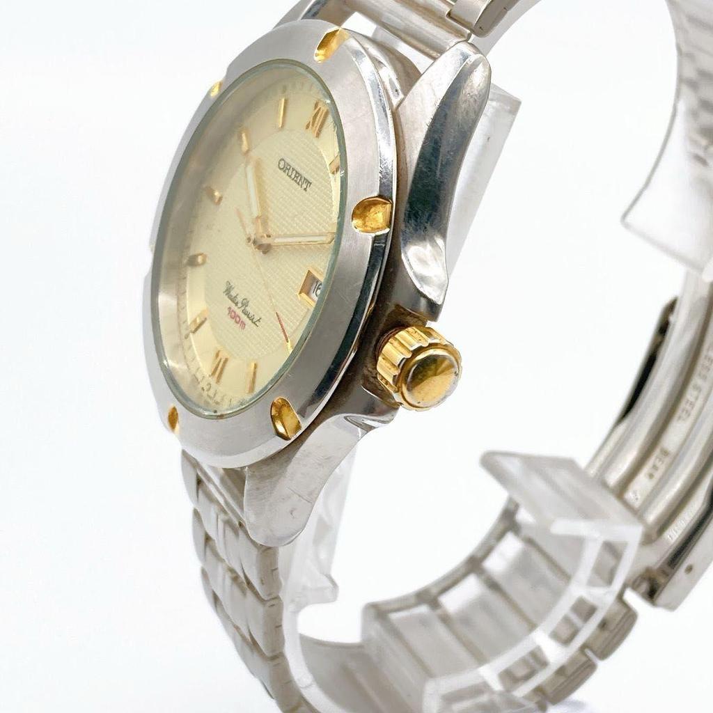 Used 403 ORIENT Orient Men's Watch Quartz Operation Gold