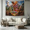 Power Rangers Wall Tapestry Aesthetic Wall Hanging Printed Fabric Blanket Decorative Tapestries for Bedroom Living Room Home Decor