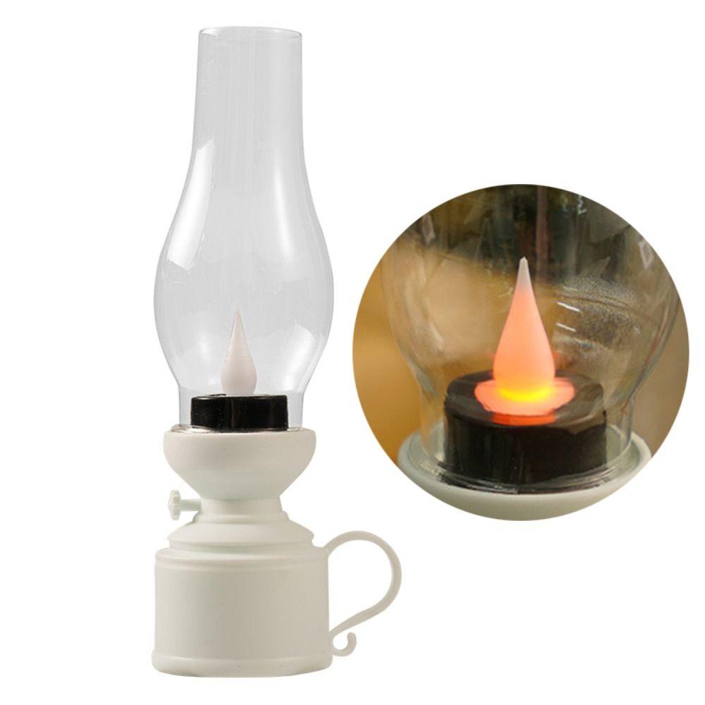 Home Night Light Decoration LED Halloween Oil Lamp Festival Electronic Kerosene Lamp  Table Lamps