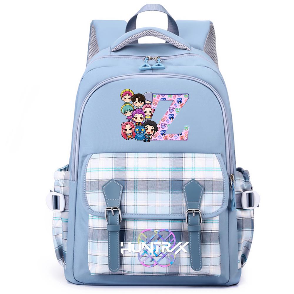 26 English Letter K-Pop Printed Large Capacity Backpack for Teenger Student Girl Boy Schoolbag Bookbag Women Waterproof Travel Bag Kid Gift Mochila