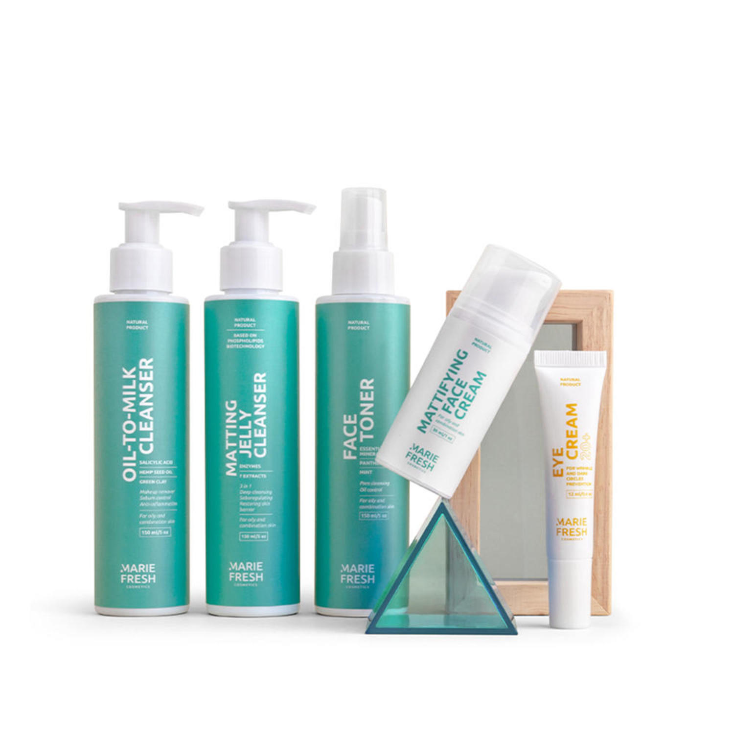 

Комплектний догляд замолодою жирною та комбінованою шкірою Marie Fresh