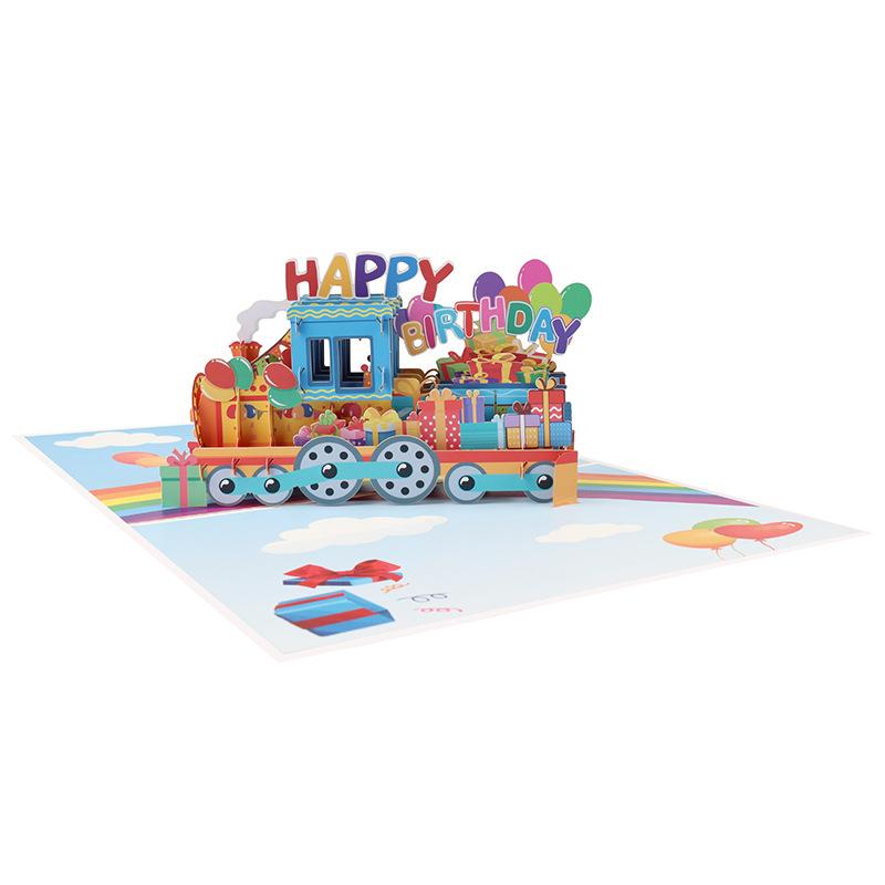 Happy Birthday Card for Girl Kids Wife 3D Pop-Up Funny Happy Cards Party Wedding Invitations Greeting Cards