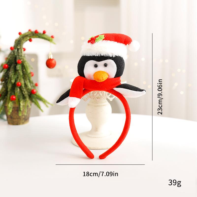 Christmas Penguin Deer Bear Headband Childrens Festive Hair Ornament For Parties