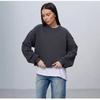 Versatile Solid Color Plus Velvet Hoodie with Trendy Loose Design