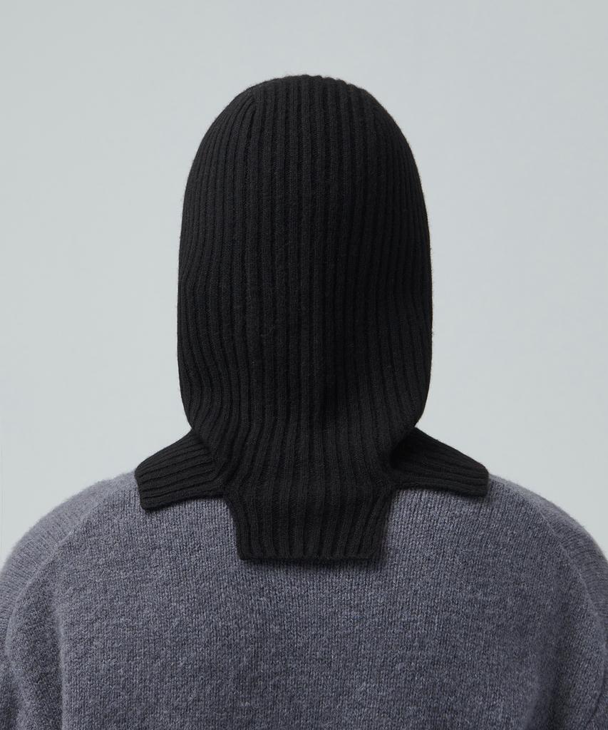 Musinsa Standard Lambswool Knit Balaclava [Black]
