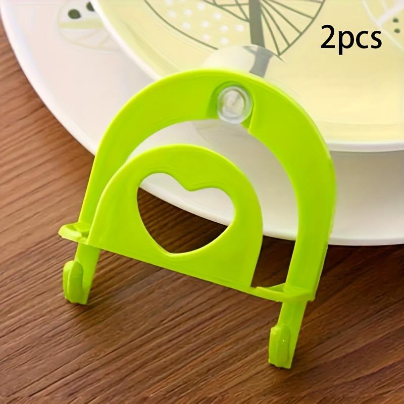 

2pcs Plastic Dish Cloth & Sponge Holder with Suction Cup & Hooks - Kitchen Sink Organizer, Space-Saving Vertical Storage Rack