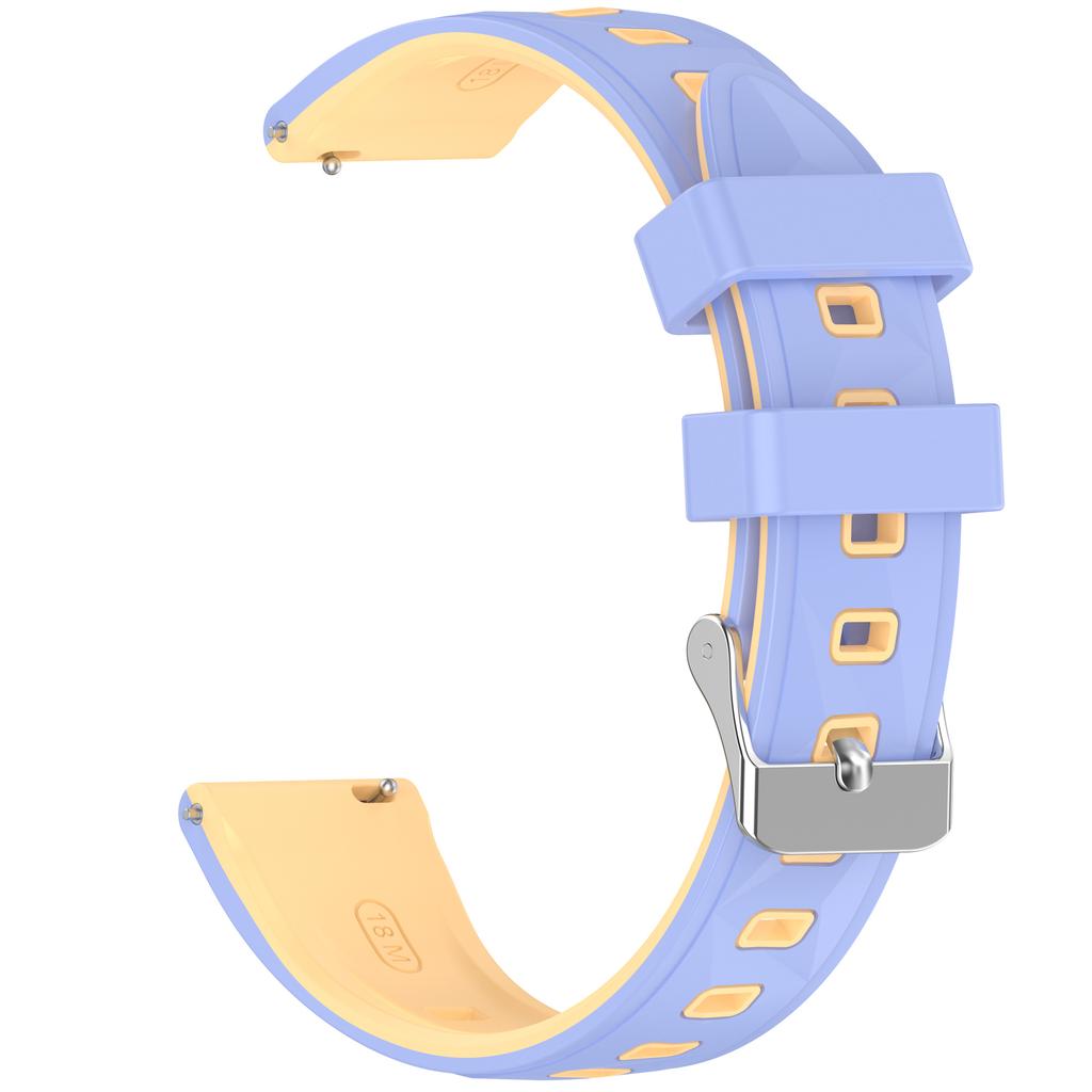 18mm Silikonarmband mit Musterdesign für Huawei Watch GT 6 / 5 / 4 41mm / Garmin Venu 3S Verstellbares Uhrenarmband