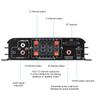 S-299 Mini 4.1 Audio-Leistungsverstärker BT Tragbarer 4*40W-Audioverstärker mit Fernbedienung fürs Auto und zu Hause