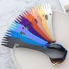 Stainless Steel Spork Fork Spoon Premium Blades Wrench Bottle Opener Wrench  Picnic