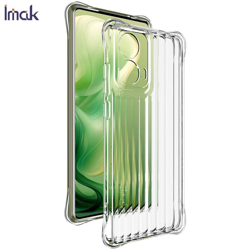 

Для Moto G85 5G Чехол для телефона IMAK Ударопрочный мягкий чехол Гофрированная текстура Moto G85 5G белый