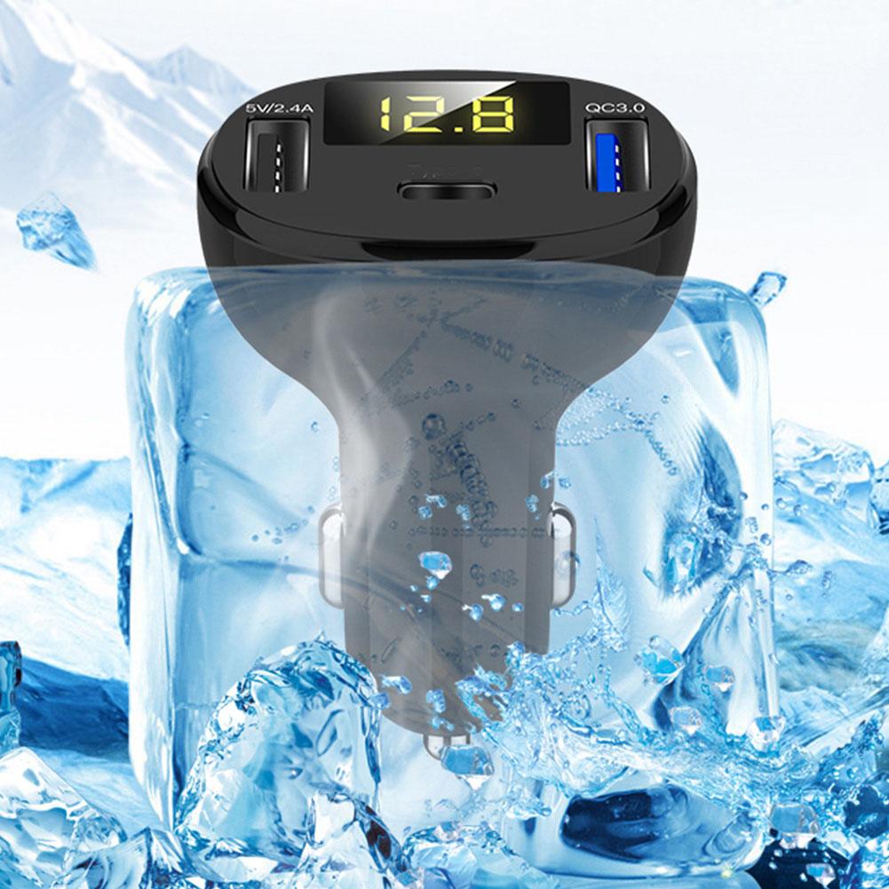 5V 2.4A QC3.0 Dual USB Fast Charge Car Charger Cigarette Lighter Adapter Socket Universal