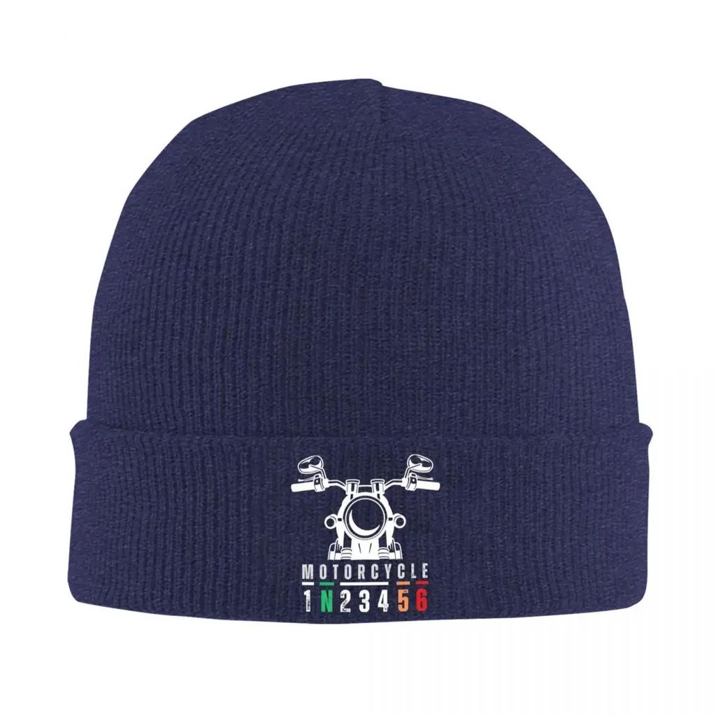 New N Motorcycle Hat Autumn Winter Beanie Ski Gear Motorcyclist Caps Unisex Acrylic Skullcap