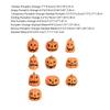 11Pcs Halloween Pumpkin Decorations Resin Gift for Dining Room Garden Indoor