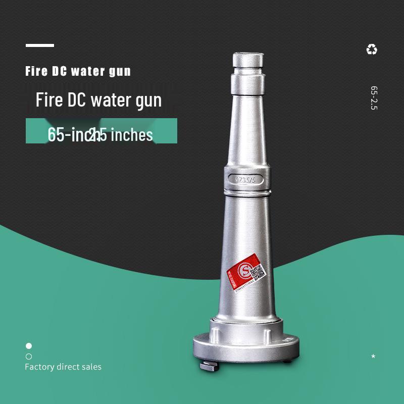 2.5-Inch Straight Stream Fire Hose Nozzle with Buckle, Agricultural Sprinkler, and Water Pipe Connector Switch