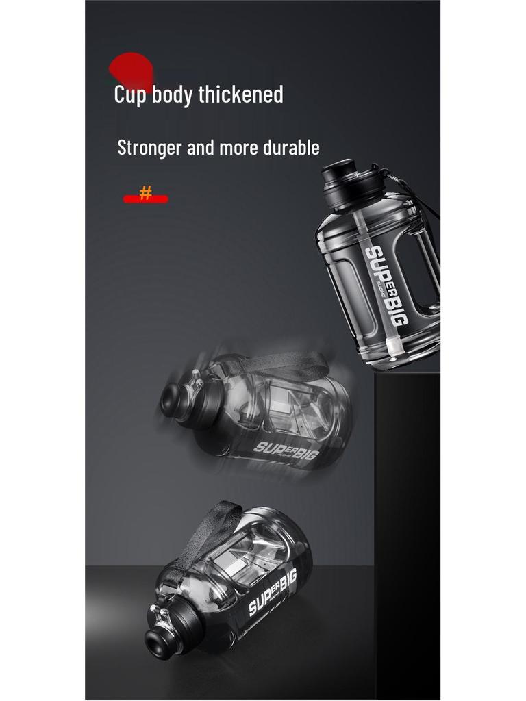 Ton Ton Large Capacity Sports Water Bottle with Straw