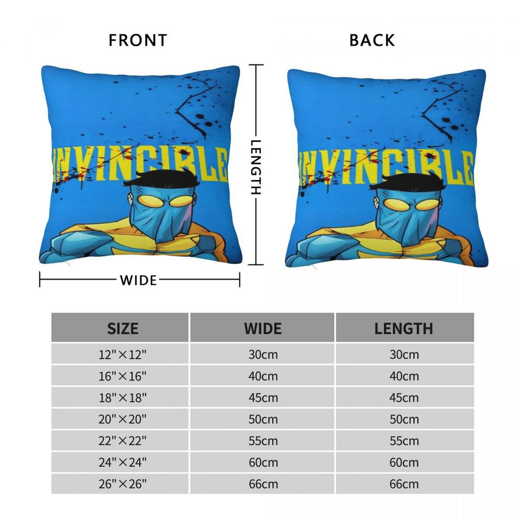 Decorazioni per la Casa Invincible Omniman Eroe Incredibile Anime Federa Accessori Copricuscino Quadrato Multi-Misura