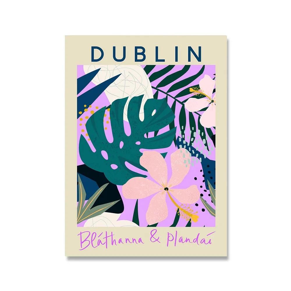 

Минималистский абстрактный цветочный рынок, плакаты на скандинавскую тему и принт, современное настенное искусство, холст, живопись, галерея, декор, картина для гостиной 21x30cm No Framed