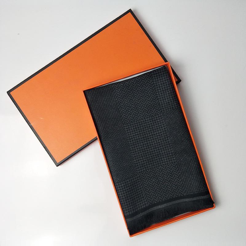 2019 Winter New Model, Imitation Cashmere Men's Scarf, Long Jacquard Horse Brand Double-sided Warm and Cold-proof