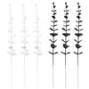 Black Eucalyptus Single Stem 38cm Artificial Flower Bouquet for Indoor Decoration