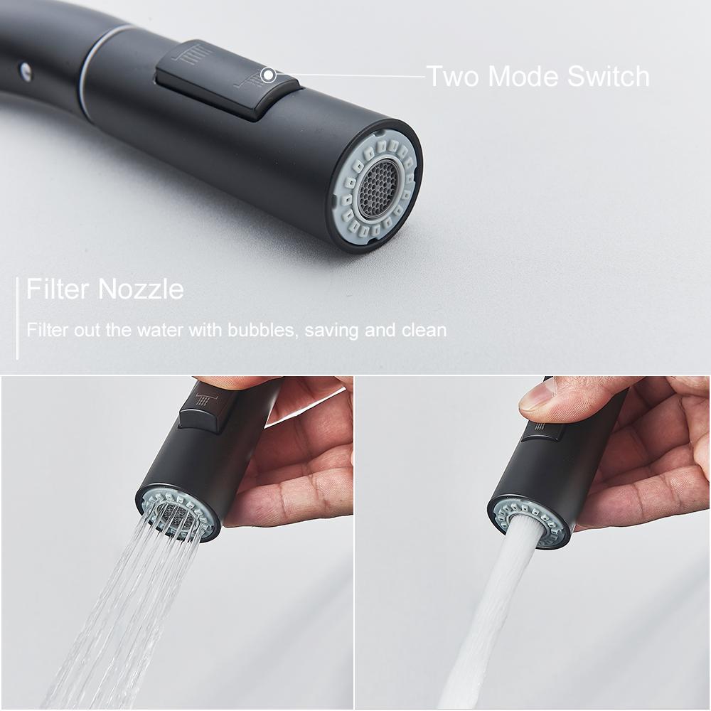 Pull Out Sensor Black Kitchen Faucet Sensitive Touch Control Faucet Mixer for Kitchen Touch Sensor Kitchen Mixer Tap