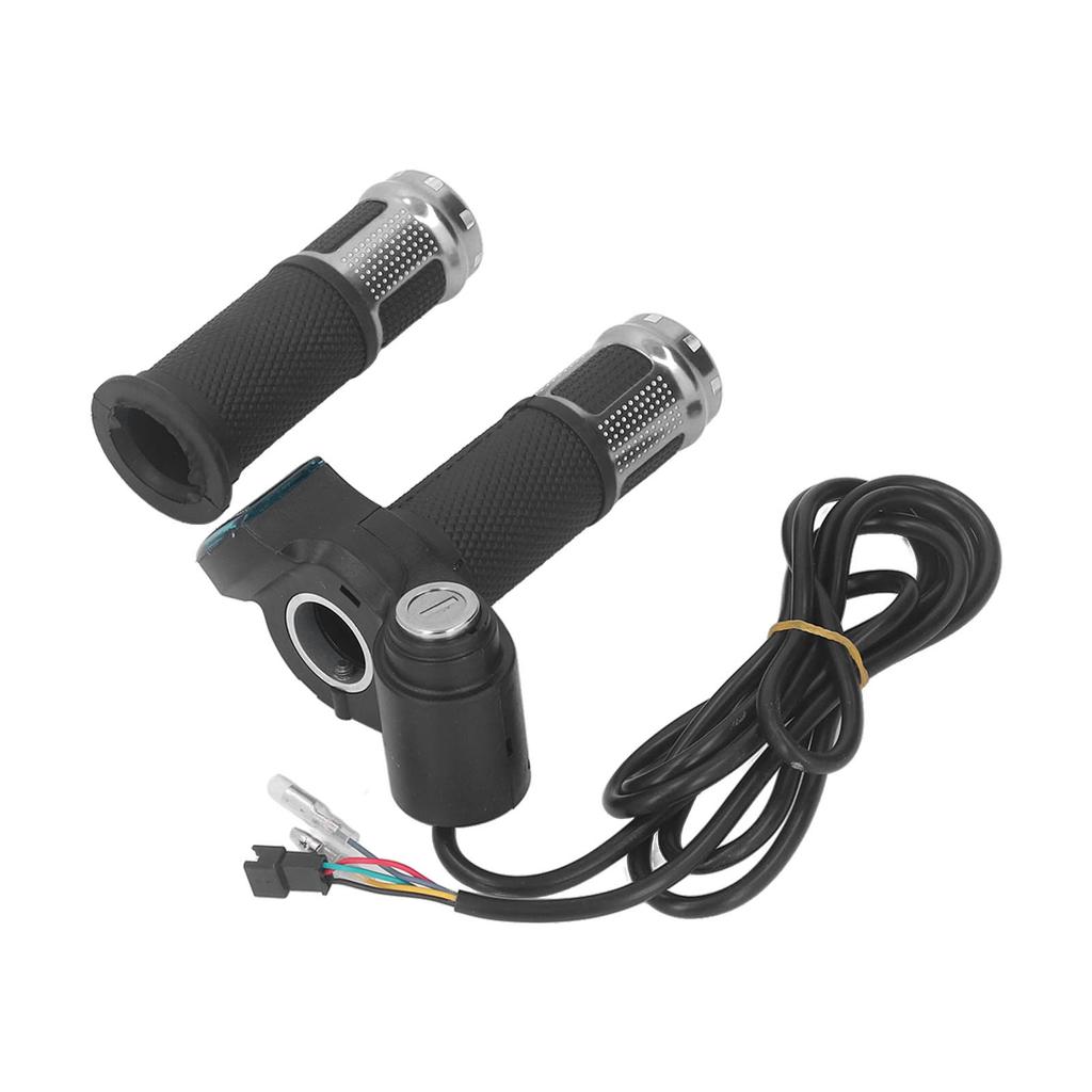 1Pair 10 Inch Electric Scooter Throttle Grip Handlebar Twist Throttle Grip with LCD Display Power