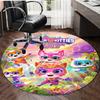 1pc Super Kitties Adventures1 Design Printed Area Round Carpet for Bedroom Living Room Home Decor Rugs Mat Non Slip Mat Rug for Bedside