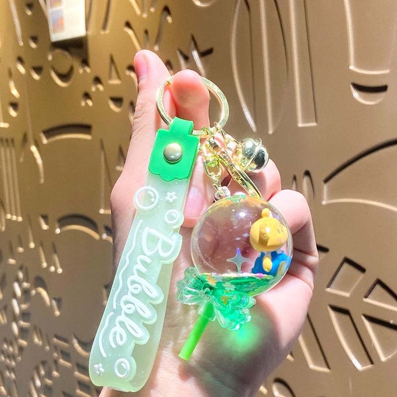 Acrylic Mahjong Sand Keychain - Elegant Car & Bag Pendant Gift