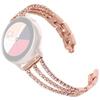 For Samsung Galaxy Watch3 45mm/Gear S3 Frontier/Gear S3 Classic/Huawei Watch GT3 Pro 3 Chains Rhinestones Decor Metal Band 22mm Universal Watch Strap