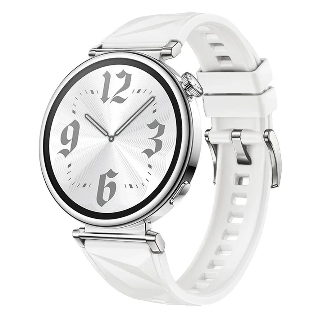 New Silicone Strap For Huawei Watch GT5/GT4 41MM Official Color Lce crystal Patterned Bracelet For Huawei Watch GT5 Pro 42MM