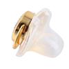 High-End Gold Diamond Baby Pacifier with Cartoon Crown and Chain Clip
