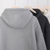 Autumn Winter Fashion Fleece Thickened Warm Hooded Coat Men's Casual Jacket