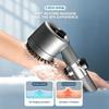 1 Pc High Pressurized Filter Shower Head 3-mode Adjustable Spray with Massage Brush Rain Faucet Bathroom Accessories
