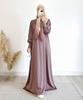2024 Spring Luxury Soft Satin Swing Dress for Muslim Women