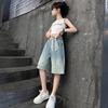 Mädchen Denim Shorts Sommerkleidung Cropped Hosen Locker Kurz Kinder Dünne Mittellange Hosen Sommerhosen