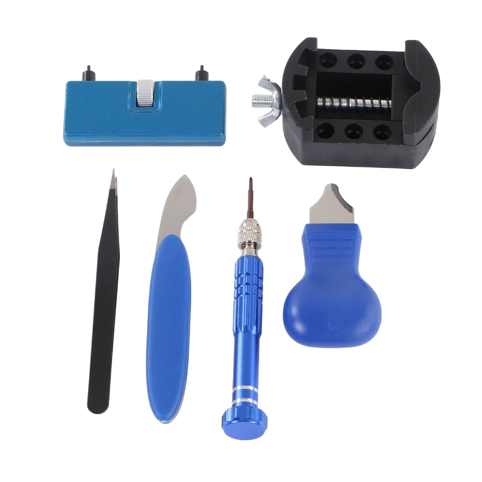 

Инструменты для ремонта часов Открыватель задней крышки часов Монтажная лопатка Пинцеты Ручная дрель Набор для открывания задней крышки