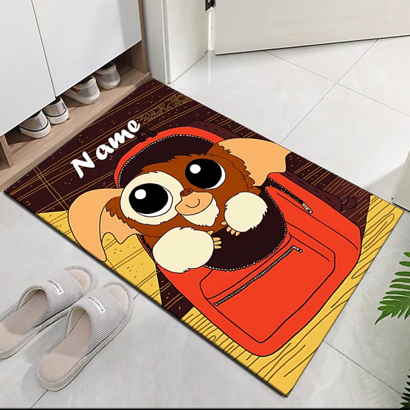 Custom Name Gremlins Printed Carpet, for Office Chair Living Room Bedroom Kitchen Room Decor Gifts.