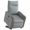 Recliner Chair with Lift Assistance Light Gray Fabric