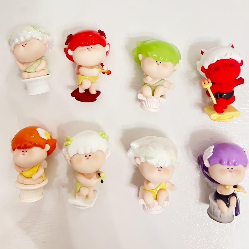 Original AMLLS Angel Sculpture Pillar Angel Series Blind Box Adorable Mini Action Figures Fashionable Collection Model Playthings Lovely Gifts