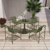 Nordic Wrought Iron Outdoor Table and Chair Set for Balcony, Garden, and Café