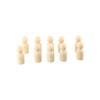 Wood Puppets Handmade Male Female Wedding Decoration Unpainted Figures Wooden Peg Doll Wood Crafts