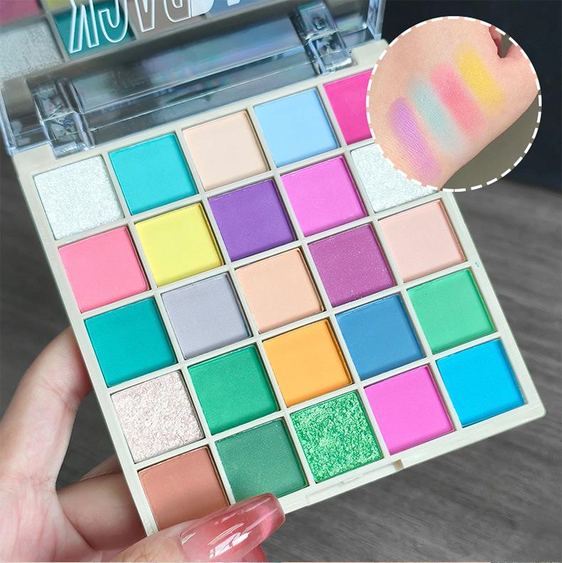 25-Color Matte Eyeshadow Palette: Natural Earth Tones for Daily Commute - Perfect for Students Beginners