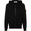 Solid Color Logo Hooded Zip Long Sleeve Sweatshirt Men Sweatshirt Black K1S156100042-S0051-V0029